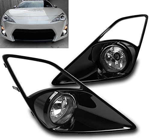 For 15 Scion FrS Coupe Bumper Driving Chrome Fog Light Lamp W/Bulb+Cover+Harness