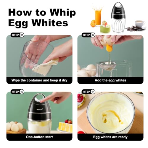 MIGECON Stand Mixer Electric Kitchen Mixer Egg Electric Whisk, Dark Grey - Image 6