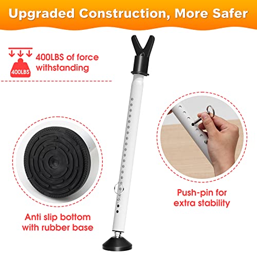 Sliding Door Security Bar - 19 to 52 Inch Door/Window Security Bar, 2Pack - Adjustable Heavy Duty Door Security Bar Door Stopper from Inside for Sliding Patio Door, Window, Apartment, Home Security