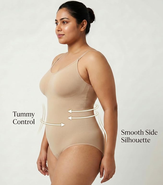 Image of ELEG & STILANCE Women's High-Waisted Body Shaper Tummy Control Slimming Shapewear with Corset, Wired Tummy Tucker, Postpartum Belly Fat Reduction Abdominal Belt