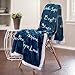 Chanasya Premium Love and Joy Inspiring Gift Throw Blanket - Cozy, Warm and Fluffy Sherpa - Perfect Caring, Uplifting, Thoughtful, Personalized Gift for Blessings, Peace and Prayer (65x50 inches) Blue