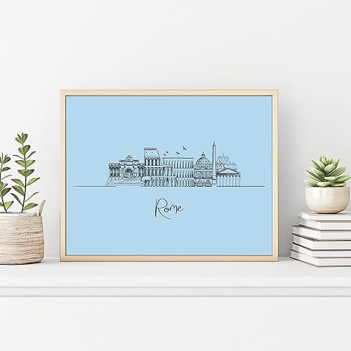 Vista 114 de TJ Originals - Barcelona, Madrid y España vistas de la ciudad, arte de pared ilustrado a mano, decoración de pared de sala de estar - Pósteres