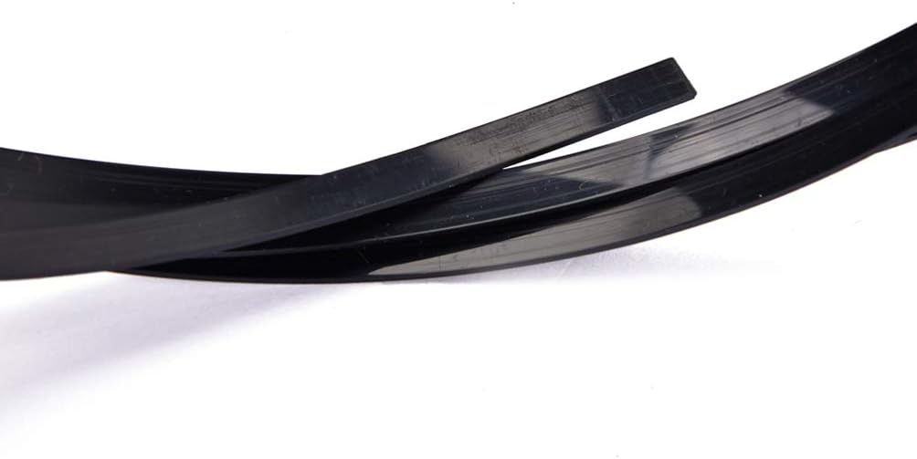 Artibetter 3pcs Plastic Guitar Binding Purfling Strip Guitar Binding Material for Guitar Parts Accessories (Black White Beige)