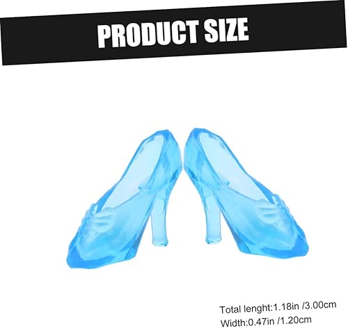 Miniatura 7 de 30 pares de mini sandalias de cristal para mujer, tacones para decoración de mesa de boda, tacones altos transparentes para mujer, mini zapatos de