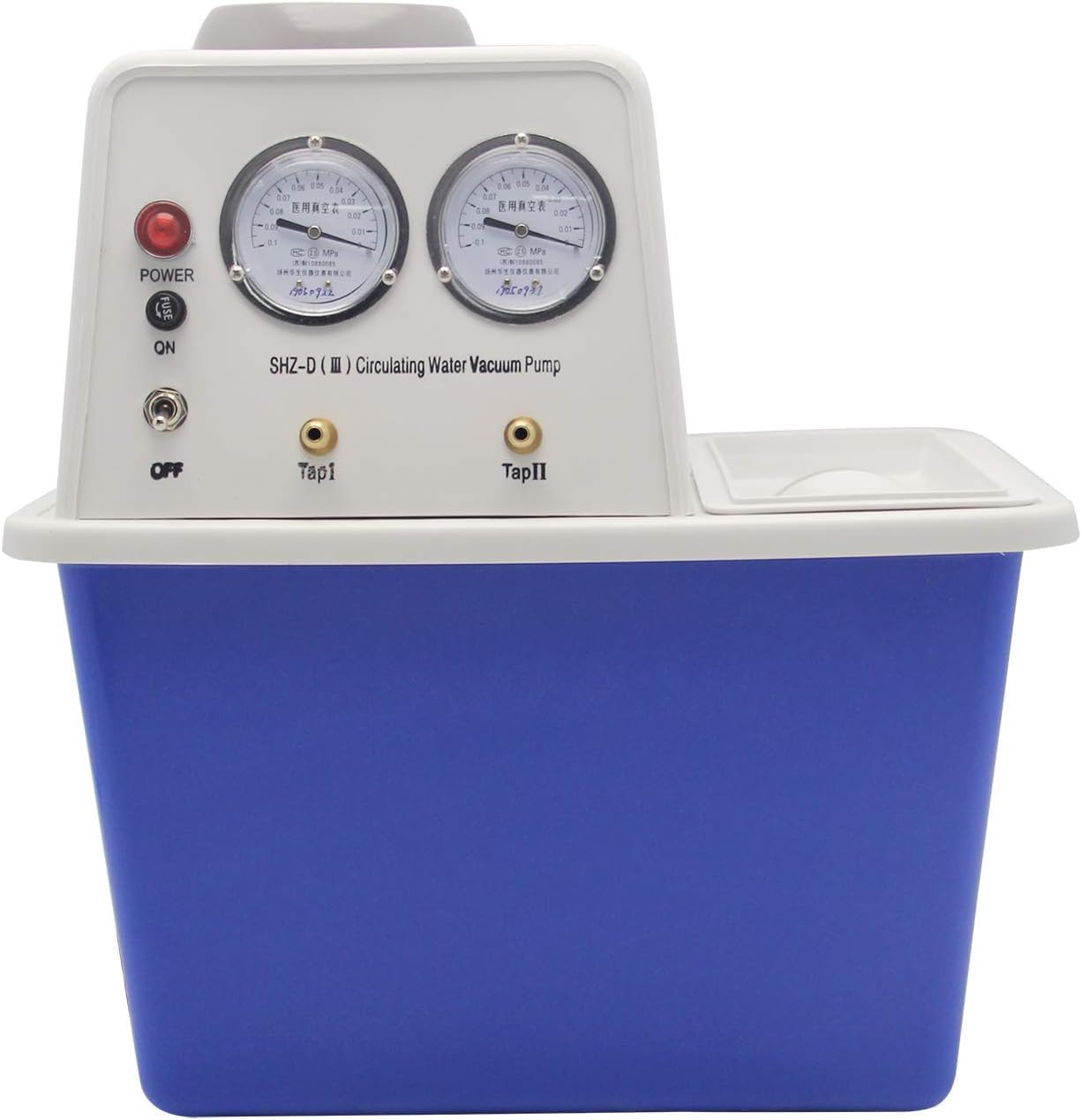 BAOSHISHAN Circulating Water Vacuum Pump Lab Recirculating Water Vacuum Pump Chemistry Equipment 15L Capacity 60L/MIN Flow Rate (110V)