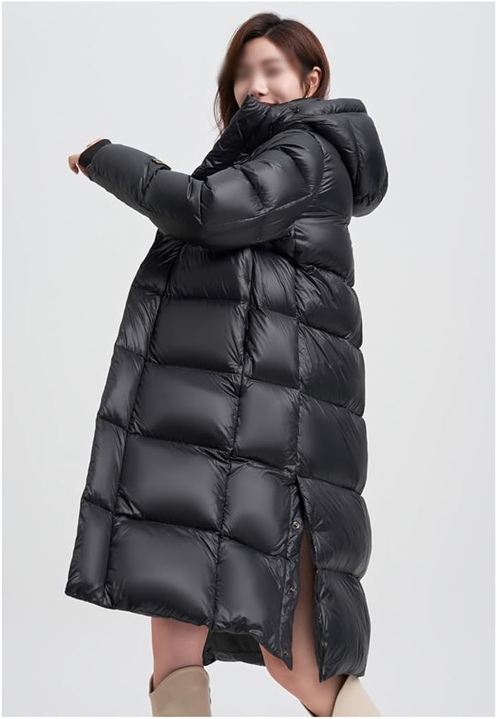 Down Jacket Women Warm Goose Down Knee-length Extreme Cold Thickened