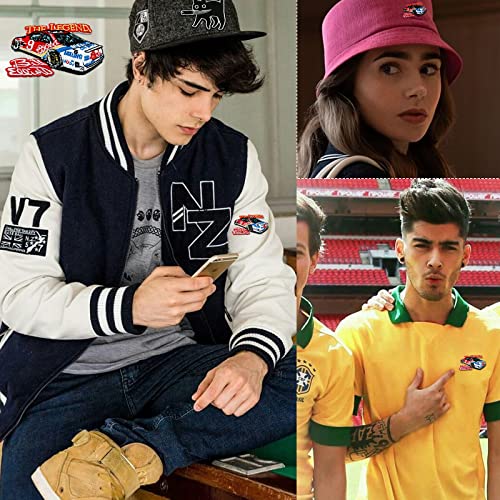 Wikineon Iron On Embroidered Patch, The Legend Racing Car - Appliable To Badge Iron On Sew On Emblem Patch Diy Accessories Perfect For Jackets, Clothes, Hats & Jeans #TOP2