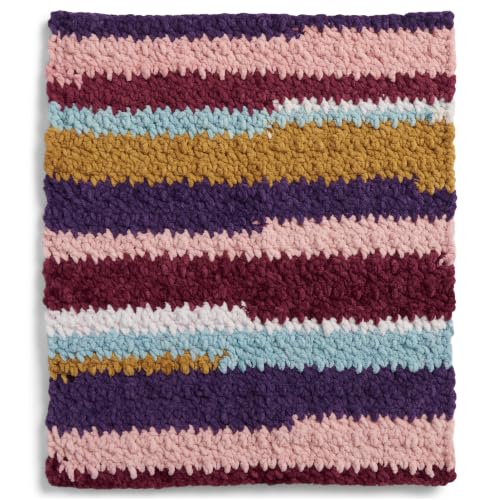 Image of Bernat Blanket Patchwork Yarn for Crocheting Soft, Book Stack, 2-Pack | #6 Super Bulky Yarn, 100% Polyester, Soft Crochet Yarn for Blankets, Knitting & DIY Crafts, 220yds, 300g /10.5oz per skein