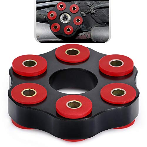 Ptnhz Manual Transmission Mount Flex Disc Drive Shaft Coupling Bushing Aluminum Polyurethane 85A Compatible For E30 E46 E36 E53 E24 Z4 26117511454/26112226527 #TOP2