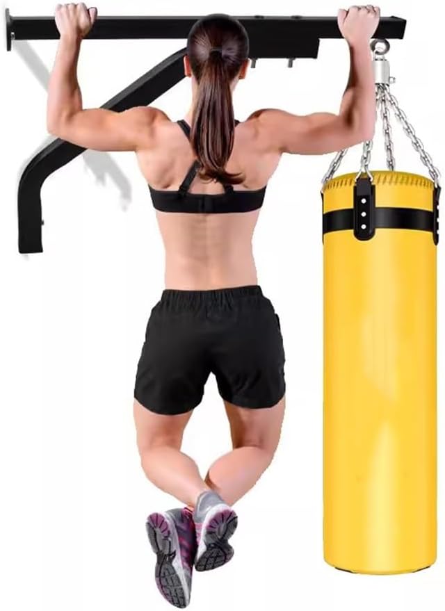 GRRICEPL Heavy Punch Bag Wall Bracket, Boxing Punching Bag Shelf, Horizontal Bar Pull-ups for Boxing Gym, Multifunctional Sandbag Holder for Gym