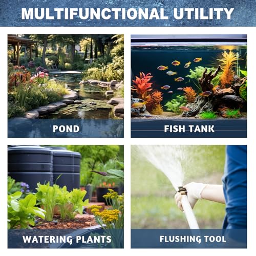 Frienda 10ft 2" Dia Pond Tubing Clear Flexible PVC Pipe Swimming Pool Replacement Hose Long Corrugated Non Kink Drainage Hose with White Helix Reinforced Tube for Pool Spas Garden Ponds Aquariums by Frienda - Image 6