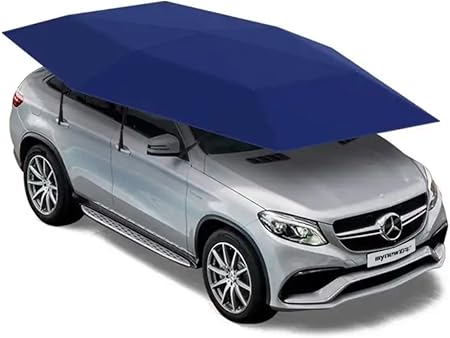 Universal Car Sun Shade Umbrella, Movable Carport, Automatically Foldable Car Canopy, Cover Tent Cloth for car, UV Protect Waterproof 181 inches Protector Windshield, Car Parasol