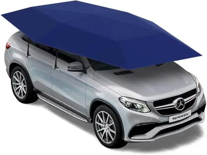 Universal Car Sun Shade Umbrella, Movable Carport, Automatically Foldable Car Canopy, Cover Tent Cloth for car, UV Protect Waterproof 181 inches Protector Windshield, Car Parasol
