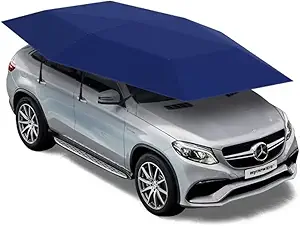 Universal Car Sun Shade Umbrella, Movable Carport, Automatically Foldable Car Canopy, Cover Tent Cloth for car, UV Protect Waterproof 181 inches Protector Windshield, Car Parasol