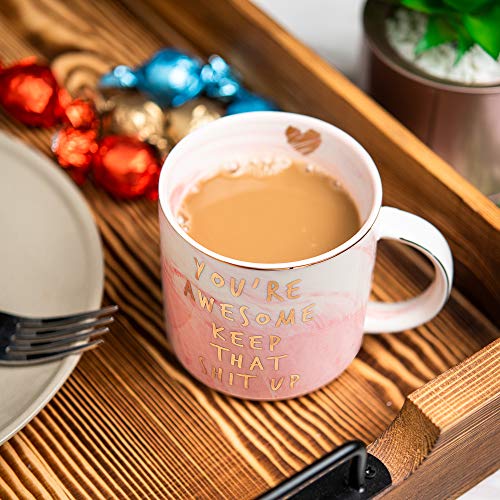 Thank You Gifts - Funny Inspirational, Thoughtful, Birthday, Friendship, New Job Gifts Ideas For Women Friends, Coworkers, Boss, Employee - Graduation Gifts For Her - Ceramic Coffee Cup #TOP2