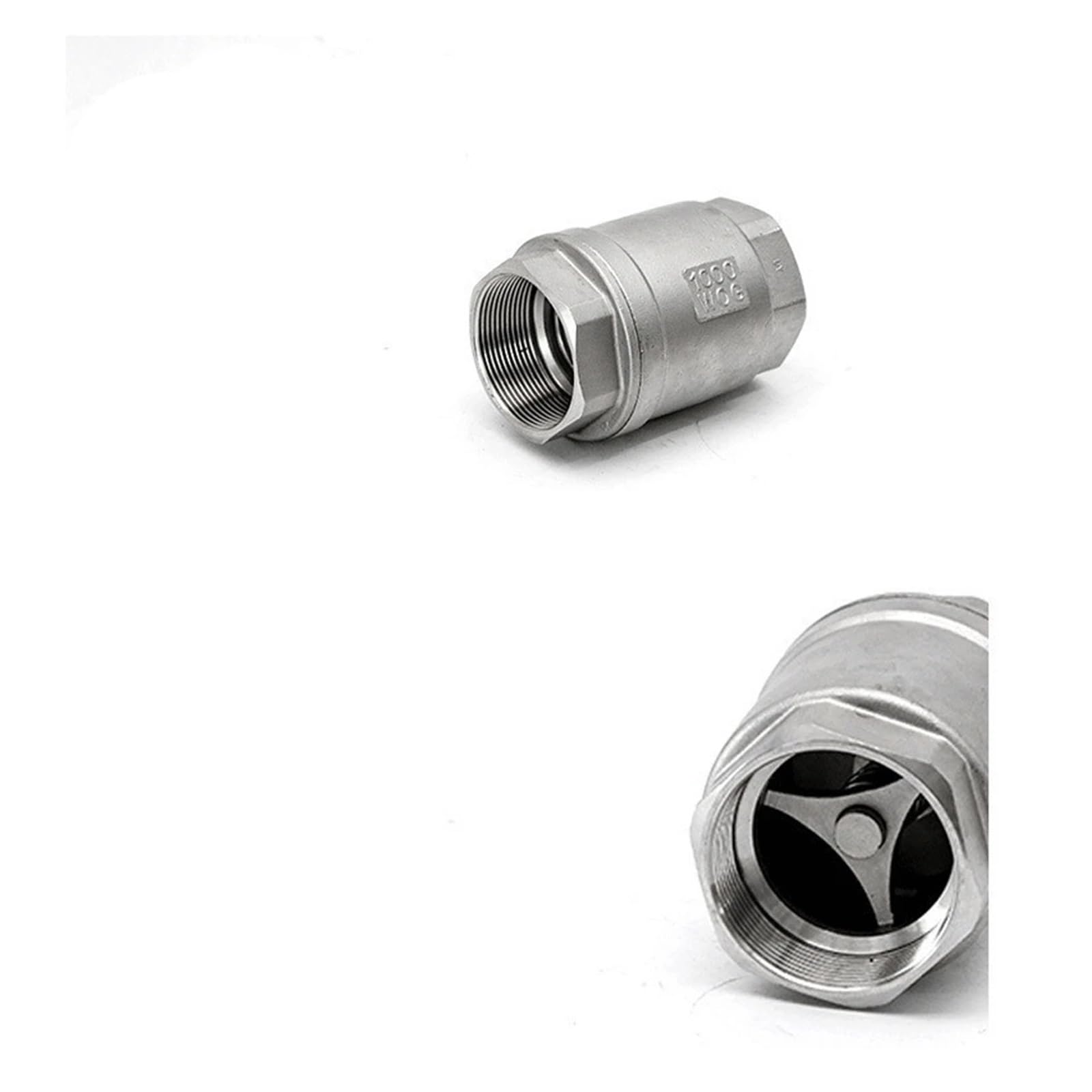 LIUCH 1/4" 3/8" 1/2" 3/4" 1" 2"-4" BSPT Femmina 201 304 316 Acciaio Inossidabile unidirezionale Valvola di ritegno Verticale con Tenuta Dura o Morbida(DN32 1.25 inch BSP,SS304 Soft Seal)