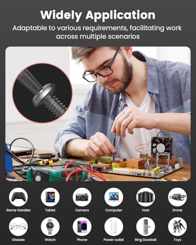 Feinmechaniker Werkzeug Set, Mini Schraubendreher Set mit S2 Lang Bits, Präzisions Schraubendreher Set Reparatur Werkzeug Kit mit Torx T5 T6 T8 T9 für Handy, Brillen, Uhren, Laptop, PS4, Xbox, PC