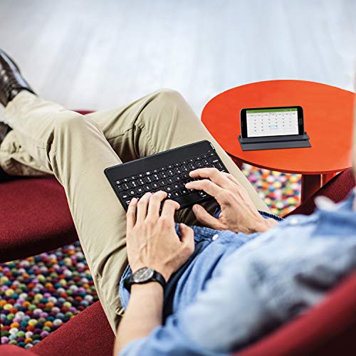Logitech Keys-To-Go Tastiera Wireless Bluetooth Per iPhone, iPad, Apple TV, Sottile, Leggera, Tasti Scelta Rapida, Layout ‎Tedesco QWERTZ, Nero