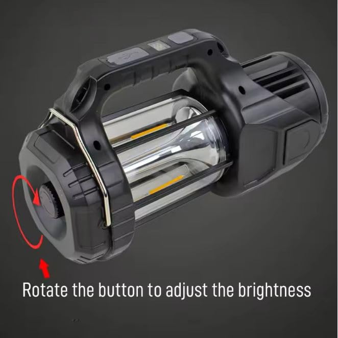 Image of Glaceon Spotlight,Rechargeable 1000LM 21700mAh High-Powered Spotlight Flashlight Searchlight Camping, Lights Modes LED Handheld Flashlight Waterproof (GC-06)