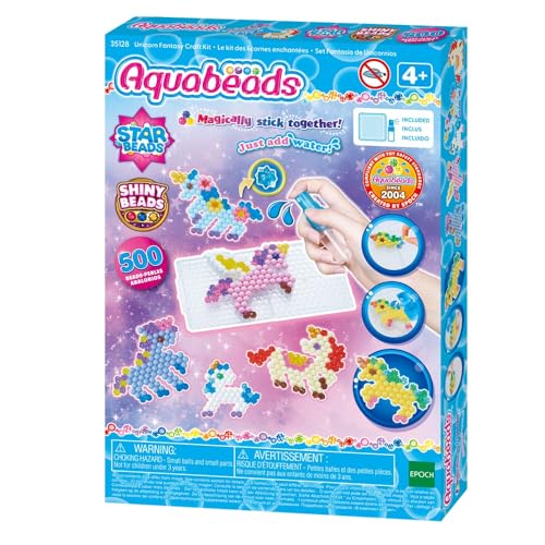 Aquabeads - 35128 enfres Unicorn Fantasy Craft Kit - Arts & Crafts Bead Activity Toy