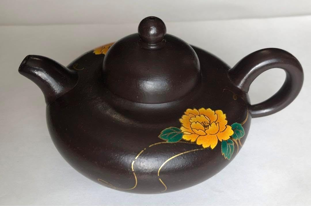 唐物 中国紫砂工芸美術「一代宗師」顧景舟 原礦黒金鋼急須やかん入手