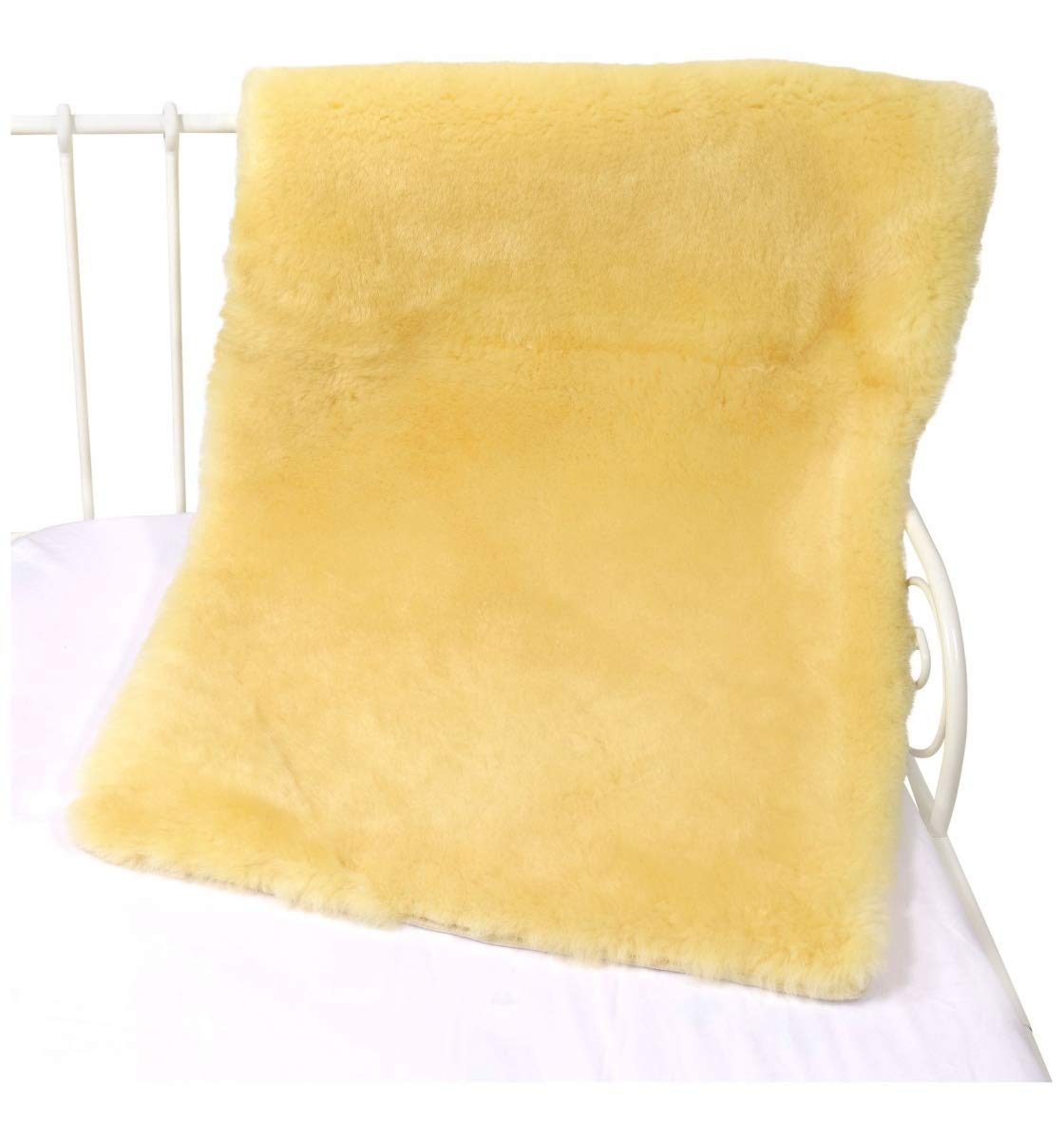 Bettauflage Lammfell ökologisch gegerbt waschbar Decke Unterbett 120 x 60 cm