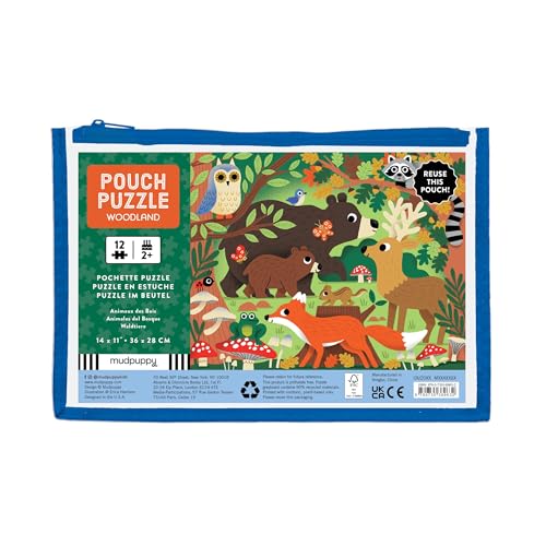 Mudpuppy Woodland 12 Piece Pouch Puzzle