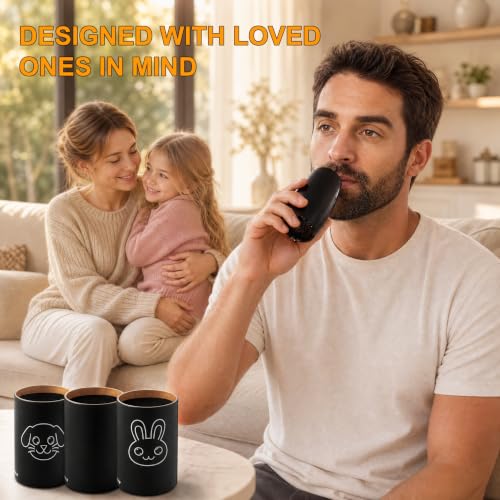 Personal Air Purifier, Portable Personal Air Filter (Black, A set) - image 5