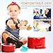 Jojofuny 4pcs Wooden Castanets Set - Finger and Three Castanets, Musical Instrument for Kids Percussion Practice Music Education