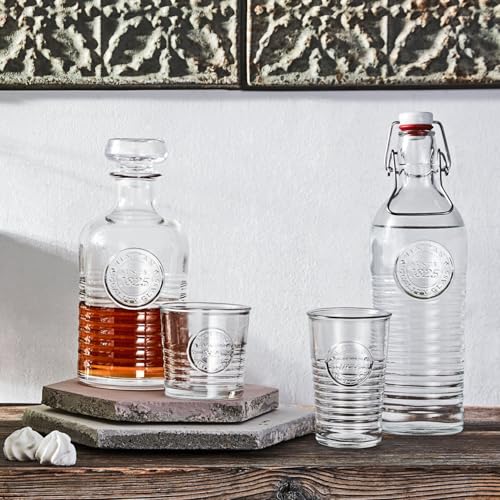 Bormioli Rocco Officina 1825 Swing Top Bottle with Handles (Set of 2) - 37.25 oz with Flip Top, Airtight Beverage Storage Bottles for Juice, Wine, Kombucha, Salad Dressing - Made in Italy by Bormioli Rocco - Image 4