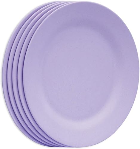 Miniatura 1 de Juego de platos llanos de 11 pulgadas, platos de pasta extra grandes, platos irrompibles, vajilla ligera de paja de trigo para ensalada, vajilla de