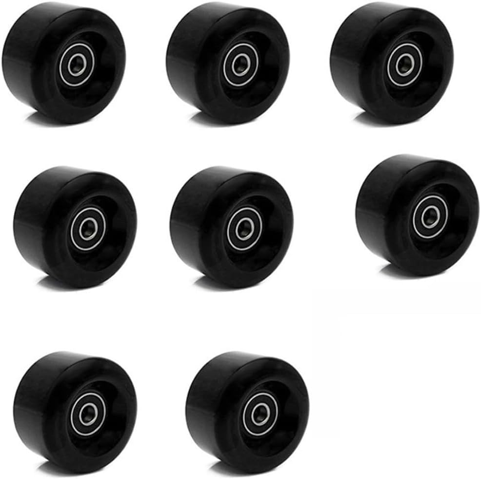 8 Pack 82A 58 x 32mm QUAD Roller Skates Wheels with Bearings double Line Skates Wheels for Outdoor or Indoor Skateboard Roller Skates Wheel Accessories(Jelly Purple)
