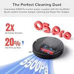 Roborock Q5 Pro Robot sous vide et Mop Combo, DuoRoller Brosse, 5500Pa Aspiration, LiDAR Navigation, Nettoyeur à vide robotisé avec 770ml Grande poubelle, 2440 min Runtime, zone de non-retour intelligente, parfait pour les cheveux d'animal