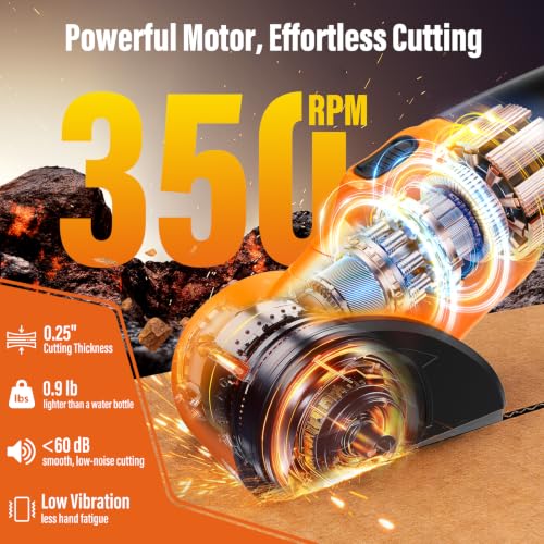 Image of Cordless Electric Scissors with 3 Tungsten Steel Blades, 2500mAh Battery, LED Light, High-Torque Motor, Cardboard Cutter for Fabric, Cardboard, Leather, Carpet, Wire Rope Cutters