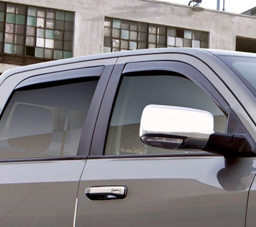 Auto Ventshade [Avs] Low Profile Ventvisor / Rain Guards | Smoke, 4 Pc | 894024 | Fits 2007 - 2013 Chevrolet/Gmc Silverado & Sierra 1500, 2007 - 2014 Silverado/Sierra 2500 Hd/3500 Hd Extended Cab #TOP1