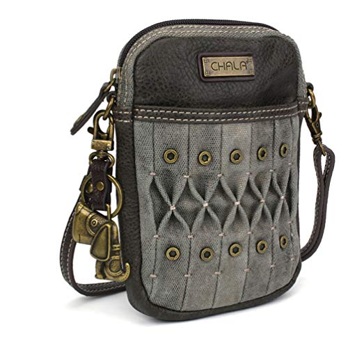 Chala Cell Phone Crossbody Purse - Handbag with Adjustable Strap, Dog Keychain - Olive, One size
