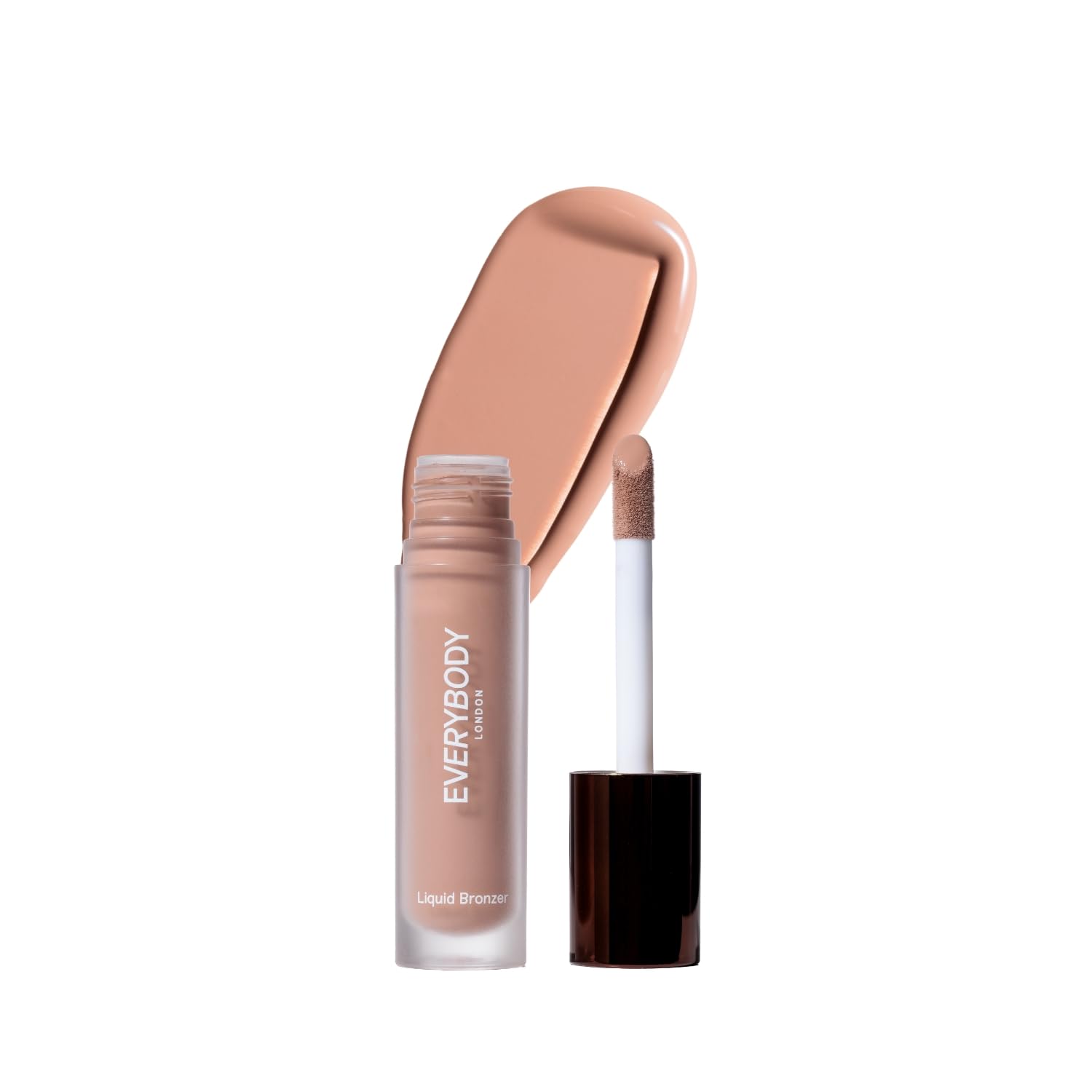 EVERYBODY LONDON Bronzer w płynie, aksamitna formuła, naturalny efekt muśnięcia słońcem, łatwe blendowanie, promienny blask bez pomarańczowych tonów, 10ml (Cool Sand)