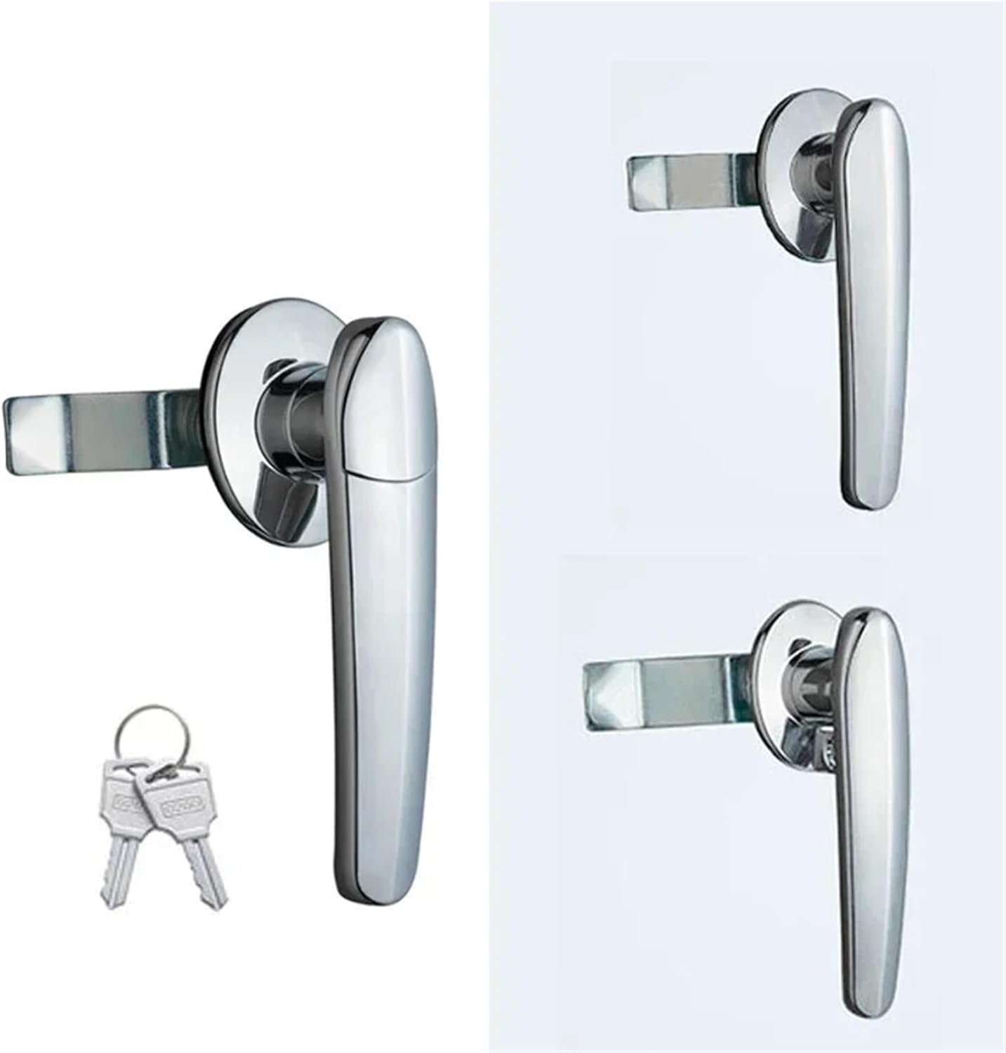 Handle Key Lock Or Keyless Or Use Padlock for Electronical Cabinet Air Box Factory Locker Industry Hardware LK1008 1Pcs(2-2G-L use Padlock)