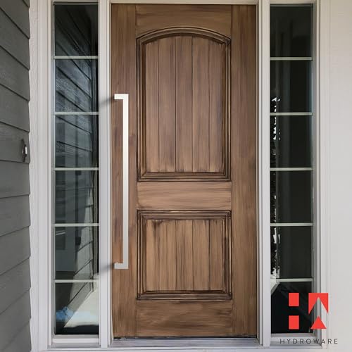 HYDROWARE Modern Contemporary Long Stainless Steel Push Pull Door Handle for Home Entrance Glass Shower Wooden Barn & Office Store Shop Doors - Brushed Satin Nickel - 48 Inch by HYDROWARE - Image 7