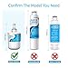 AQUA CREST DA29-00003G Refrigerator Water Filter, Replacement for Samsung DA29-00003G, DA29-00003B, DA29-00003A, Aqua-Pure Plus, HAFCU1, RFG237AARS, FMS-1, RS22HDHPNSR, RSG257AARS, WSS-1 (1 Pack)