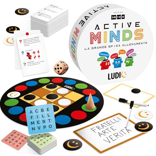 Ludic - Active Minds La Grande Sfida - Il Grande Gioco Allena-Mente | Giochi Di Società Per Tutta La Famiglia, Bambini E Adulti, Sfide Mentali, Giochi Di Logica, Idee Regalo Divertenti - 5