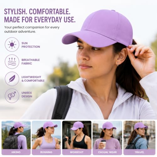 Image of Branded Cap for Men Women Unisex Boy's Girl's Topi Adjustable Strap Free Size Cotton Summer Sports Cricket Gym Dance Free Size