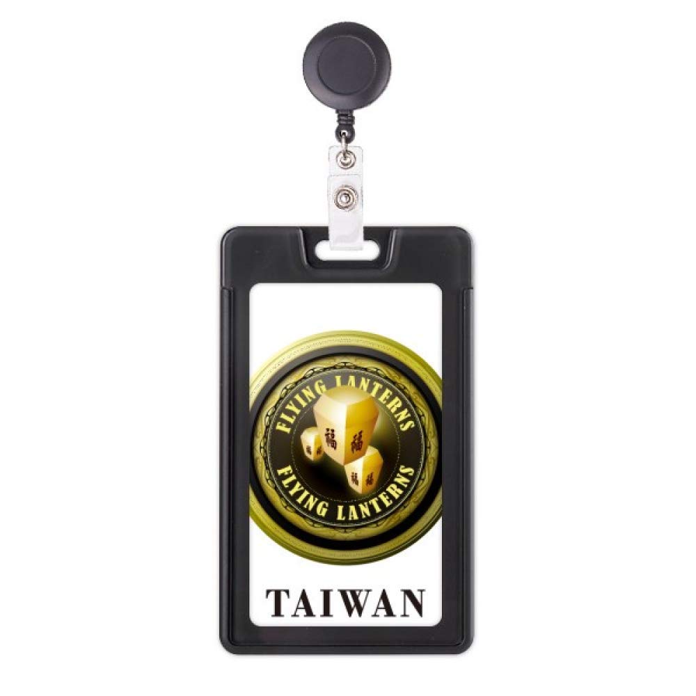 Porte-badge rétractable Taiwan Flying Lanterns enrouleur robuste nylon - 5
