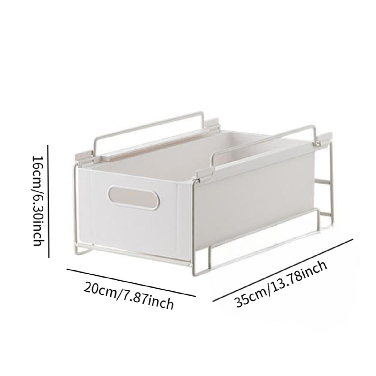 Organizador Extraíble para debajo Del Lavabo, Organizador de Armario Multiusos con Cajón Deslizante, Estante de Almacenamiento Apilable para El Baño, tal como se describe, 35cmx20cmx16cm