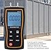 DriKou Digital Differential Pressure, SW‑512B High Accuracy Digital Differential Pressure Air Pressure Meter Tool for Industry