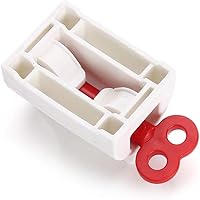 Vista 6 de Jafirous - Exprimidor de pasta de dientes, 6 unidades, dispensador de pasta de dientes giratoria, tubo rodante, soporte para pasta de dientes