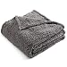 CHEE RAY Fall/Winter Washable Snugly Throw, 330 GSM 30" x 25" Sherpa Fleece Dog Cat Bed Blankets, Durable Warm Fluffy Throw fit Beds/Couch/Sofa/Kennel/Carrier, Grey