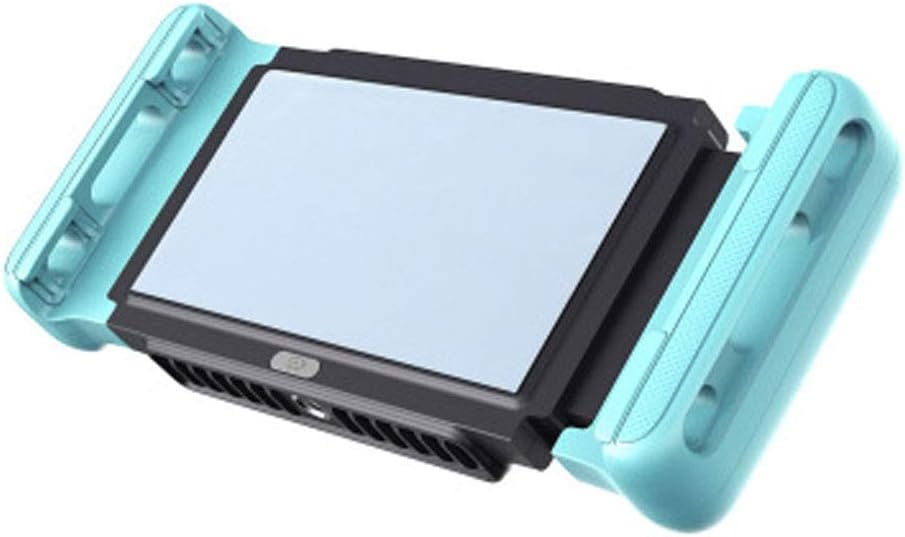 Mobile Phone Cooler Handheld Radiator Grip Support Phone Cooling Fan Holder Heatsink Stand for Gaming Live Broadcast(D)