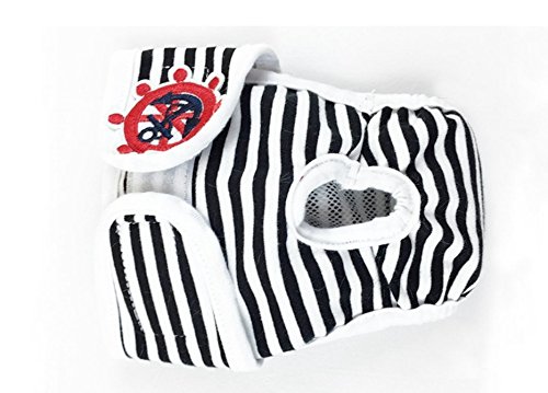 E-Kauf 3er Pack waschbar Schutzhose Hygieneunterhose aus Baumwolle für Hündin (M)