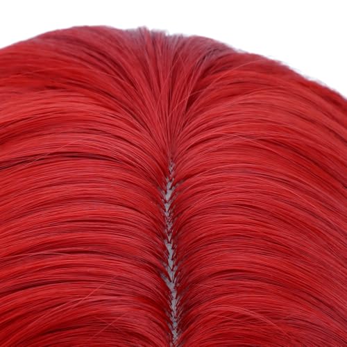 Image of PATTNIUM Kids Children Red Wig for Girls Short Wavy Red Wig Cosplay Halloween Party Costume Synthetic Wigs